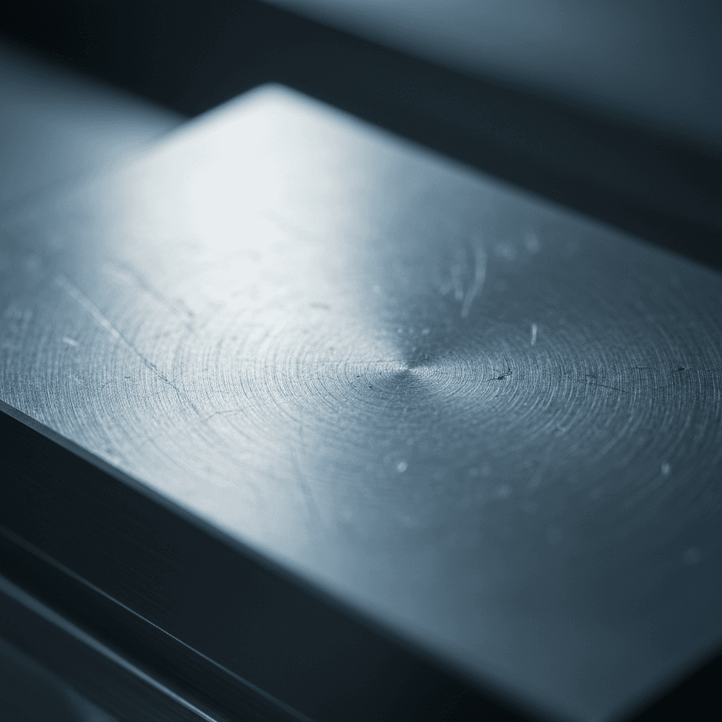 Detail view of precision surface finish