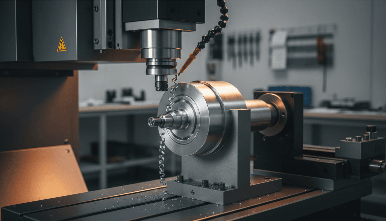 Precision machining equipment at Snow Manufacturing in Fillmore, Utah