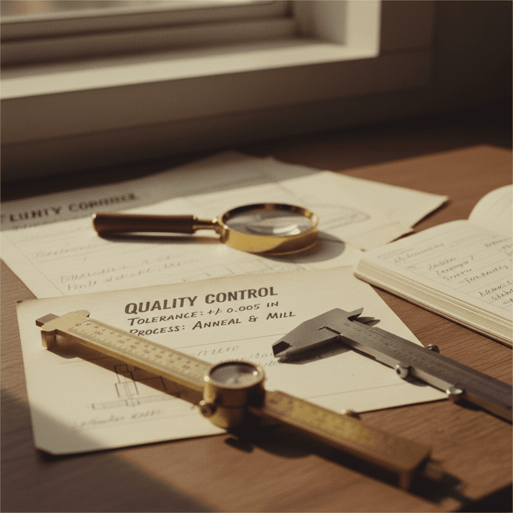 Quality control measurement and process documentation